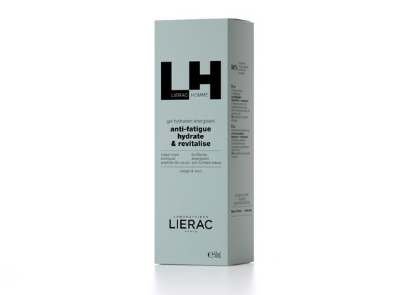 Lierac Homme Gel Idratante Energizzante - Gel viso ad effetto anti fatica - 50 ml